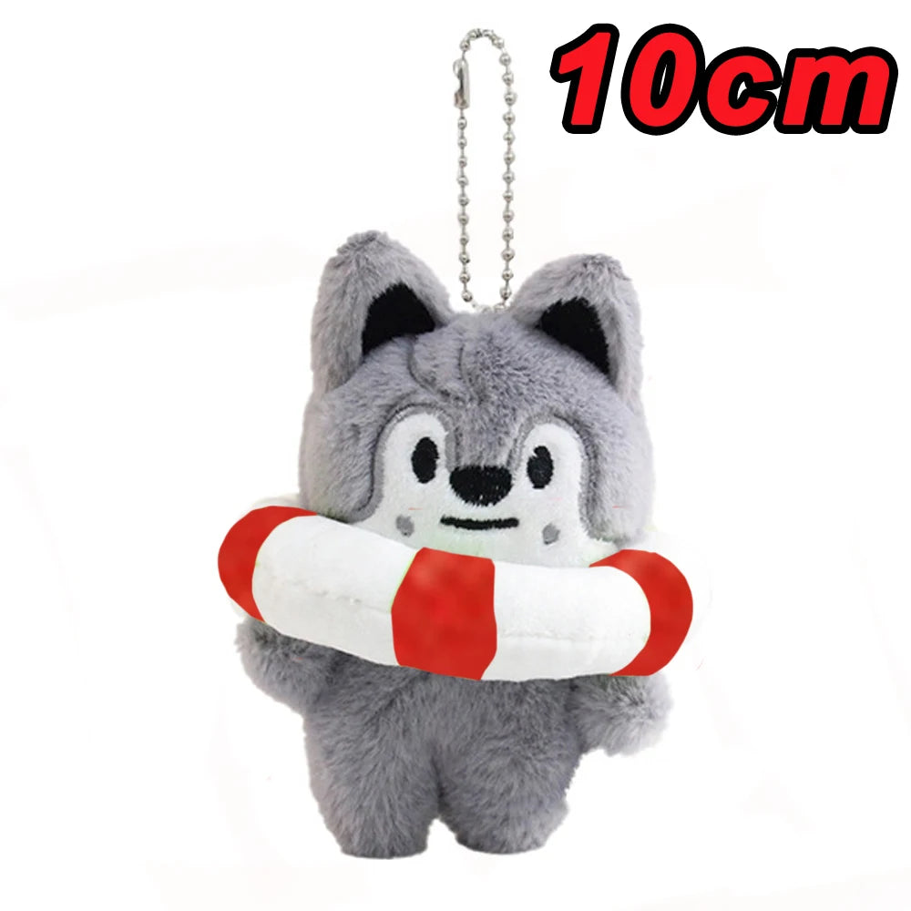New KPOP Skzoo Plush Keychain Korean Ide Pendant Toy Keychain Fan Collection Giftsol Felix HyunJin Jisung Plush Cartoon