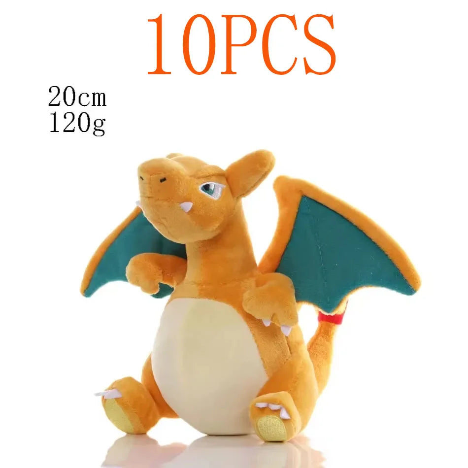 10PCS 20cm Pokemon Stuffed Plush Toy Kawaii Pikachu  Anime Doll Kids Birthday Kawaii Cute Soft Children Stuffed Plush