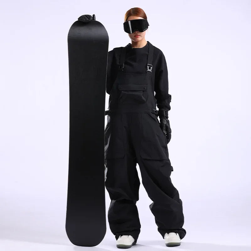Winter Skiing Pants Windproof Snow Overalls Outdoor Sport Waterproof Clothes Women Loose Ski Trousers Snowboard Cargo Pant