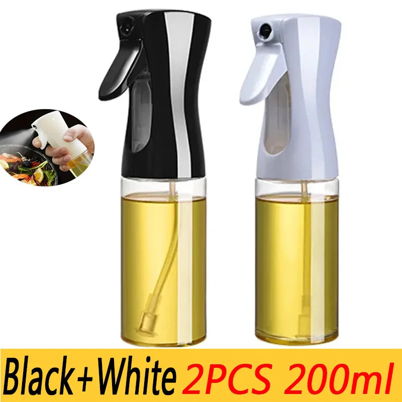 manufacturer  200/300/500ml Oil Spray Bottle BBQ Cooking Olive Oil Sprayer Plastic Baking Oil Spray Empty Bottle Vinegar Bottle Or  Oil brush   Kitchen gadgets