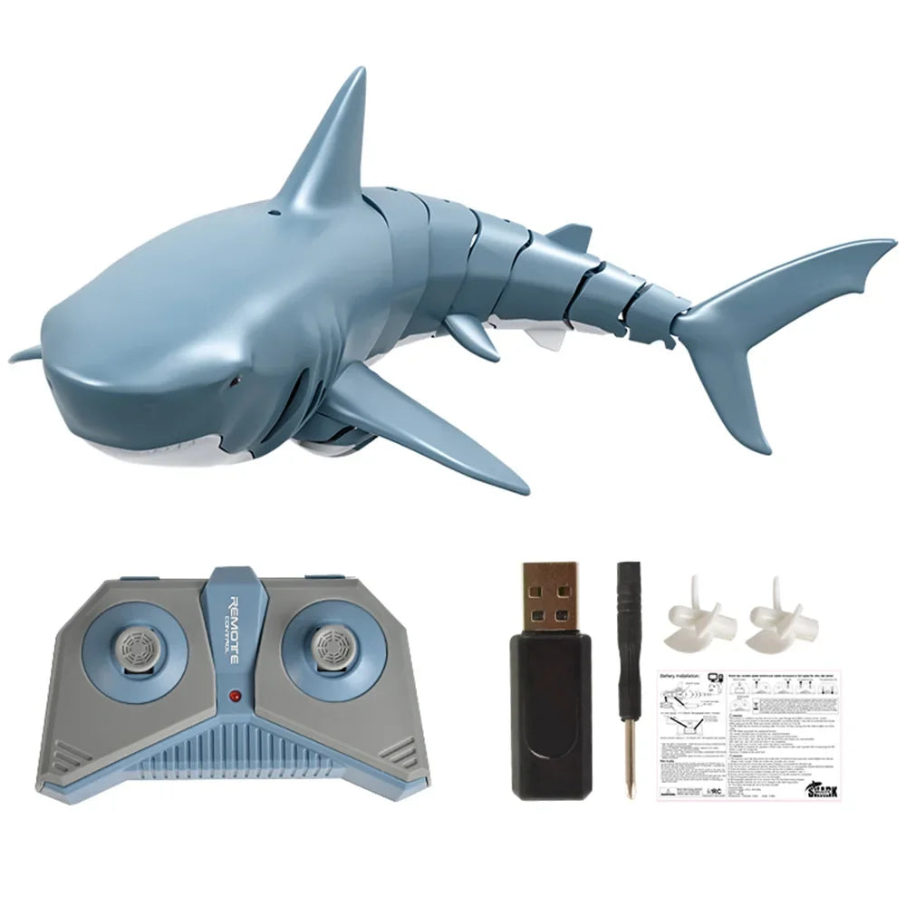 RC Shark Spray Water Electric Whale Kids Toy Remote Control Dolphin Animal Bath Tub Pool Simulation Submarine Fish Game