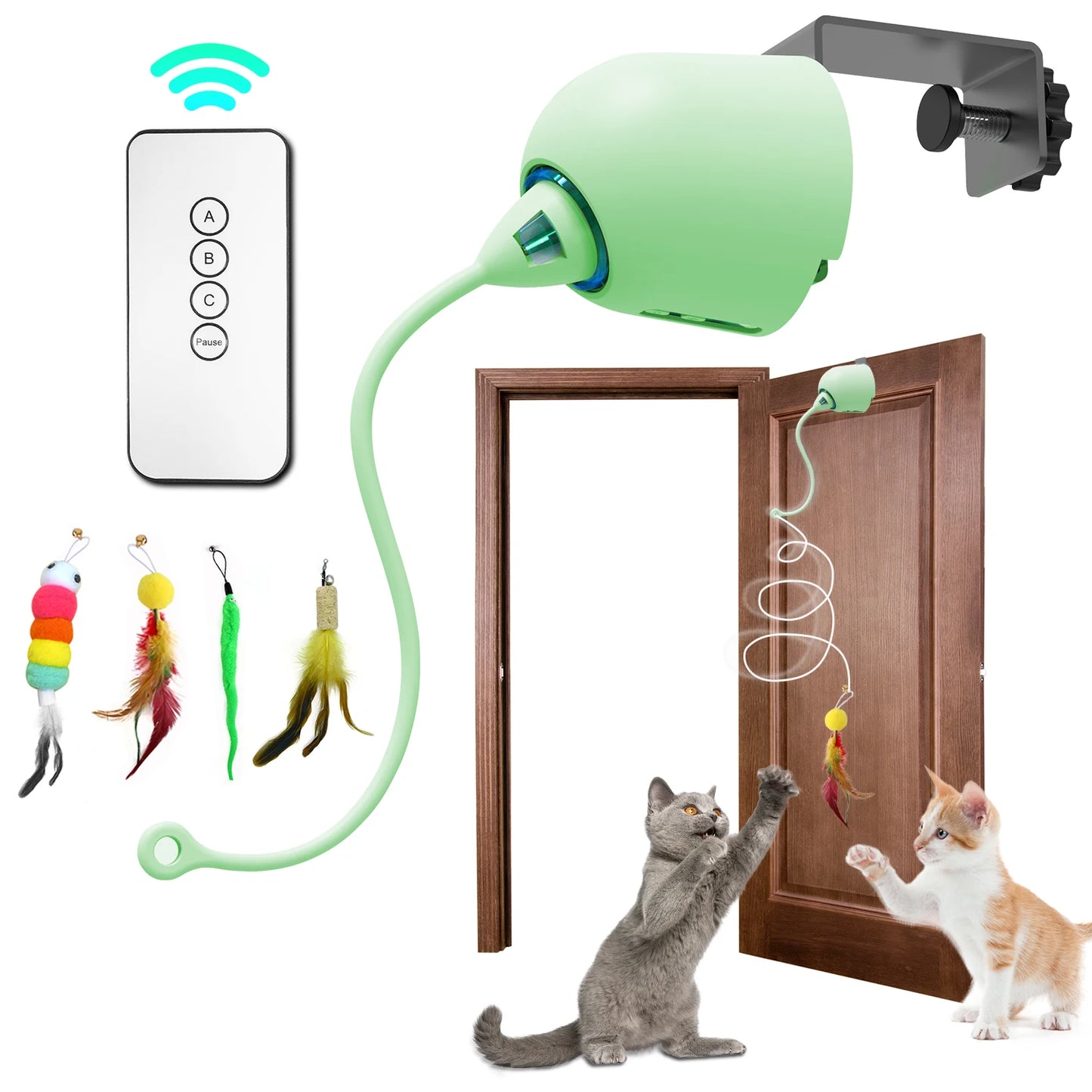 Cat Toys, Interactive Cat Toys for Indoor Cats,  Smart Interactive Kitten Toy, Automatic 7 Holes Mice Whack-A-Mole  Cat toy