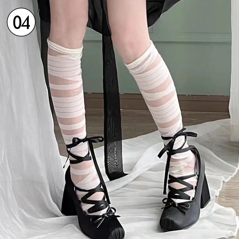 Manufacturer   9cm Chunky Heels Lolita Pumps Shoes Spring Summer French Style Women Mary Janes Shoes Lace Up Ballet Style Single Shoes   Pumps