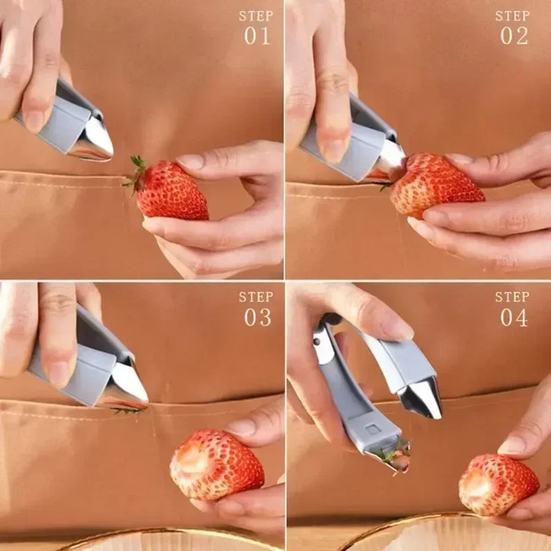manufacturer  Kitchen Stainless Steel Pineapple Eye Corer Fruit Vegetable Knives Stem Remover Clip Strawberry Huller Peeler Tweezers Gadgets   Kitchen gadgets