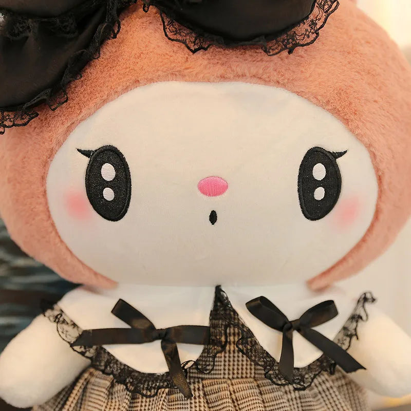 Big Size Kuromi Melody Cinnamoroll Plush Toy Pillow Anime Stuffed Doll Anime Sofa Cushion Girl's Room Decoration Xmas Gift