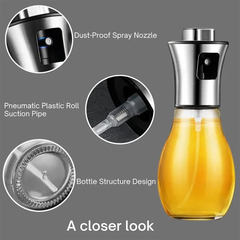 manufacturer  Olive Oil Sprayer for Cooking,200ml glass Olive oil sprayer,  Vegetable Oil sprayer with funnel ,Oil sprayer,Baking, Frying, BBQ   Kitchen gadgets