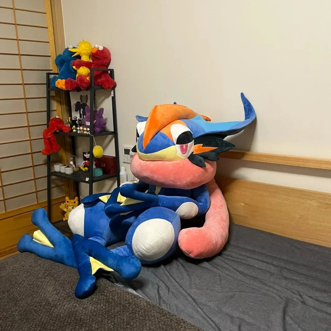 150cm Pokemon Plush Toys Greninja Dolls Greninja Plush Figurine Soft Plushie Doll Model Statue Collect Toy Kids Christmas Gifts