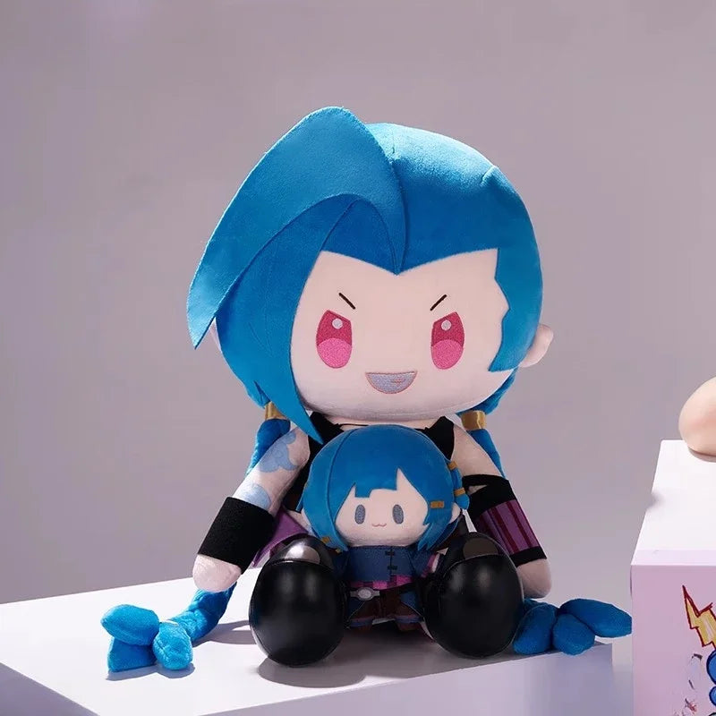 40cm JInx Plush Arcane League of Legends Plush Toy Game Peripheral Plushie Cute Soft Stuffed Doll Children Birthday Gifts Toys