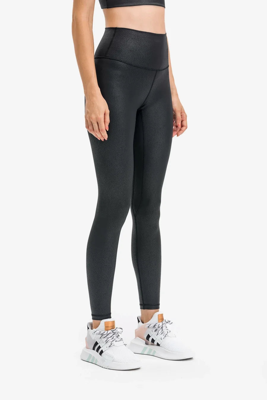 Leather Like Shiny Gym Leggings Women Euro Size Sexy Leggings Push Up GYM Tights High Rise Stretchy Matt Glossy Yoga Pant