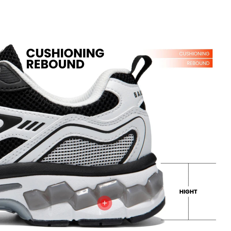 Manufacturer   Baasploa Men Sport Shoes Mesh Breathable Retro Running Shoes Fashion Classics Comfort Casual Sneakers Male Lace-up New Arrival    Sneakers