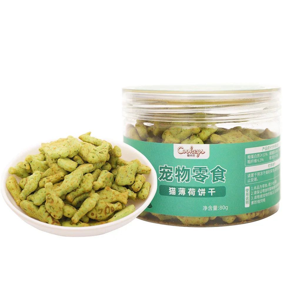 Cat Mint Biscuit Cat Eating Snack Pet Molar Nutrition Fattening Kitten Snack Adult Cat Reward cat food