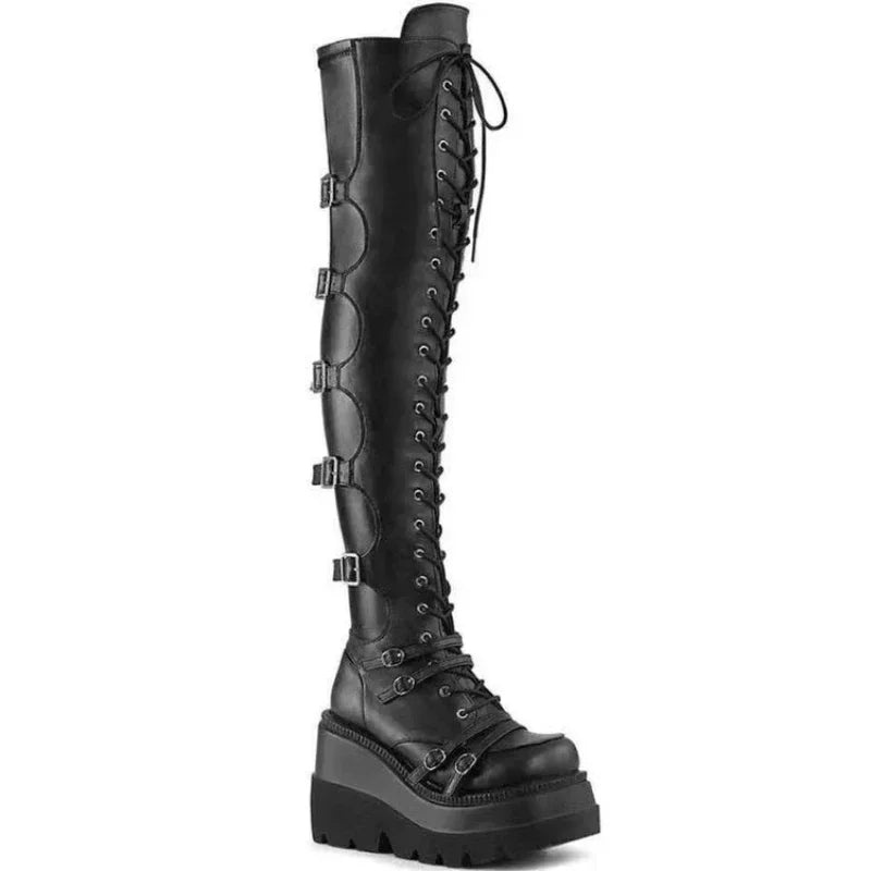 Manufacturer  Boots for Women Autumn Winter Over-the-knee Boots Cosplay High Platform Women Boots New High Heel Gothic   boots