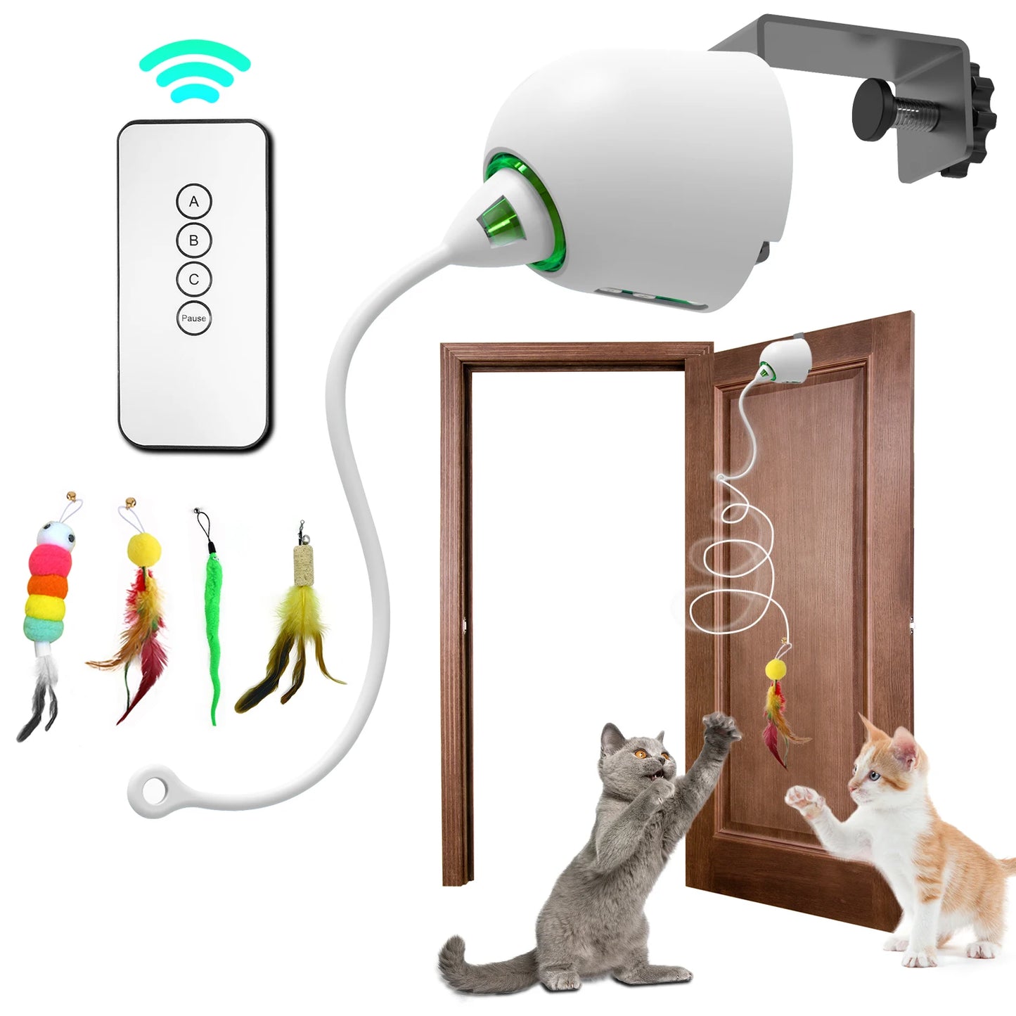 Cat Toys, Interactive Cat Toys for Indoor Cats,  Smart Interactive Kitten Toy, Automatic 7 Holes Mice Whack-A-Mole  Cat toy