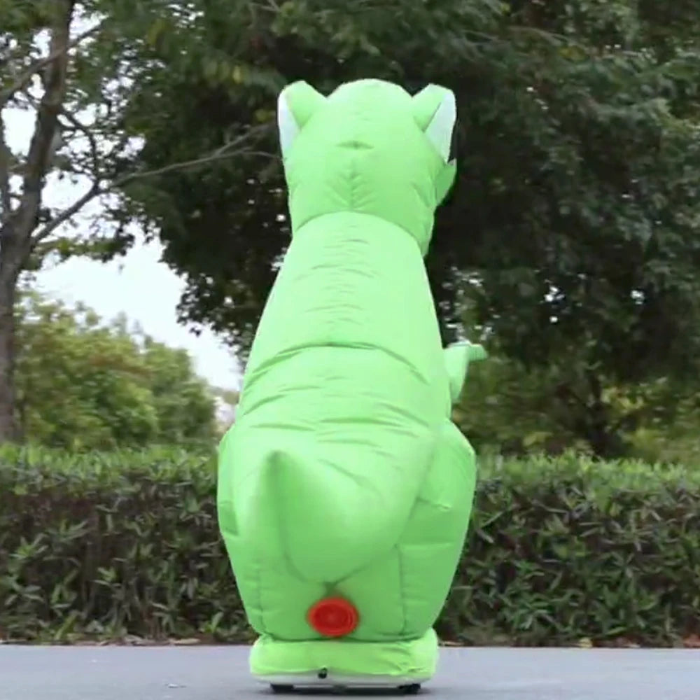 Rc Animal 2.4Ghz Rc Inflatable Dinosaur Dinosaur Remote Control Toy Halloween Party Children's Gift 360°Rotation Toys Hobbies