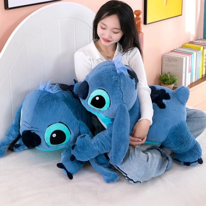 45/60/80/100cm Disney Lilo Stitch Series Cartoon Kawaii Plush Doll Toys Soft Stuffed Throw Pillow Back Cushion Kids Xmas Gifts