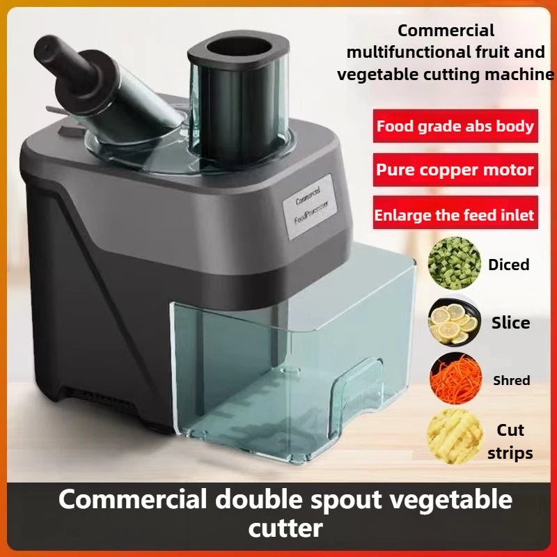 Manufacturer      New Commercial Double Spout Vegetable Cutter 4 in 1 Multifunctional Dicing Shredding Slicing Cutting Strips Vegetables     Kitchen gadgets