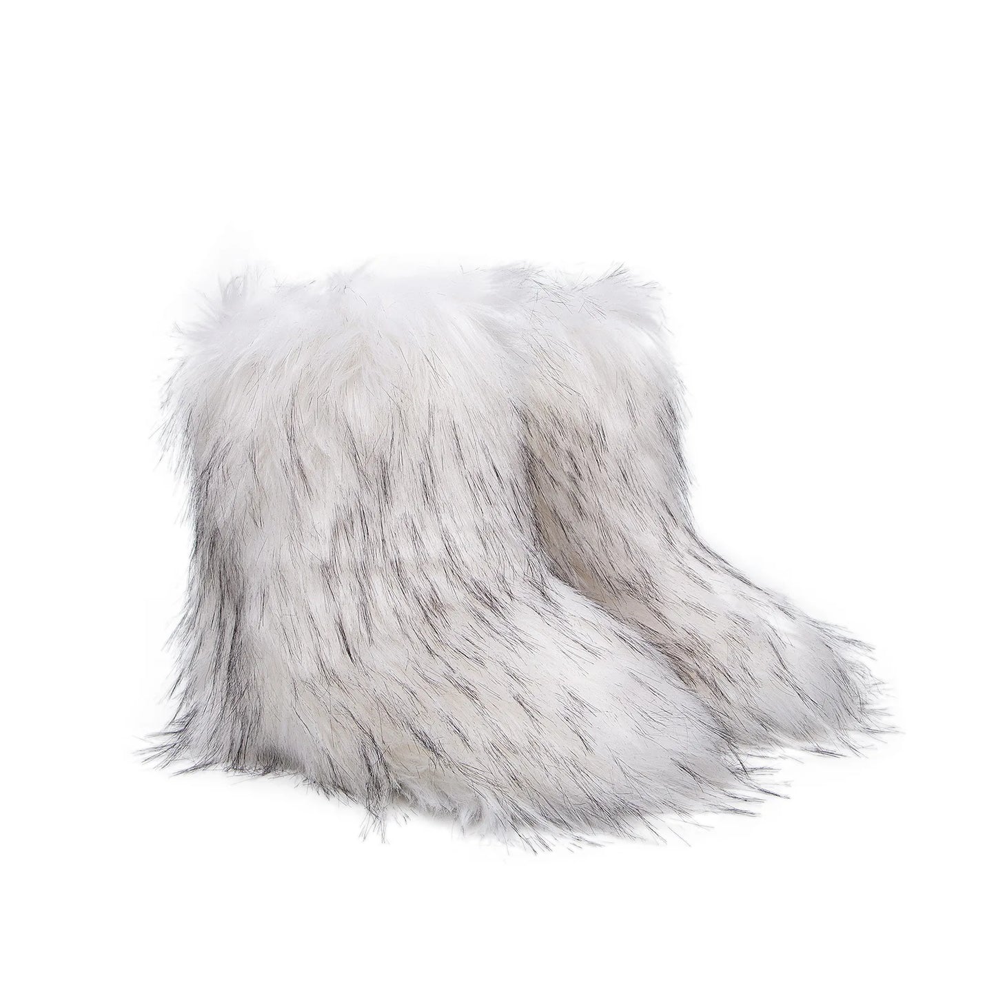 Manufacturer   Winter Shoe Women's Winter Fluffy Faux Fox Fur Boots Woman Plush Warm Snow Boots Luxury Footwear Girls' Furry Fur Bottes Fashion   boots