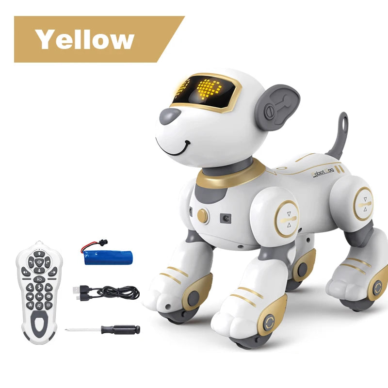 Smart Electronic Animal Pets RC Robot Dog Voice Remote Control Toy Funny Singing Dancing Robot Puppy Children's Birthday Gift