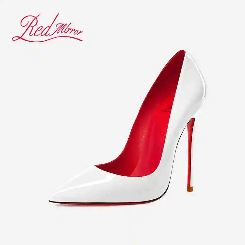 Manufacturer   Women heels Naked color Women's elegant high heel Luxury Black shoes woman  Red Shiny Bottoms Pointed Toe party Ladies Women   Pumps
