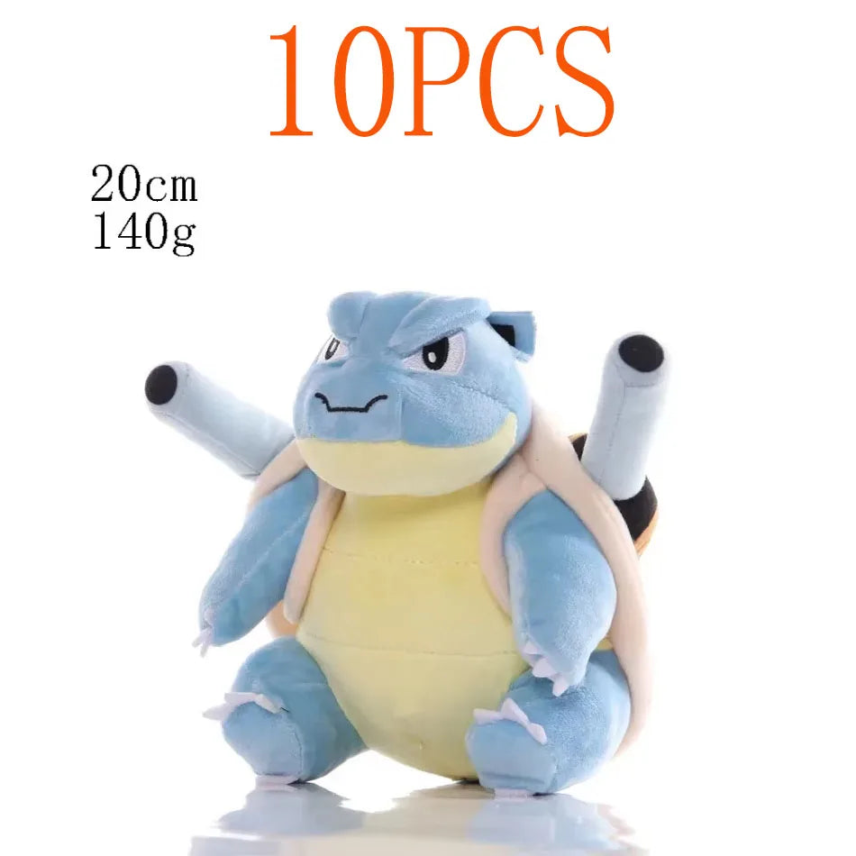 10PCS 20cm Pokemon Stuffed Plush Toy Kawaii Pikachu  Anime Doll Kids Birthday Kawaii Cute Soft Children Stuffed Plush