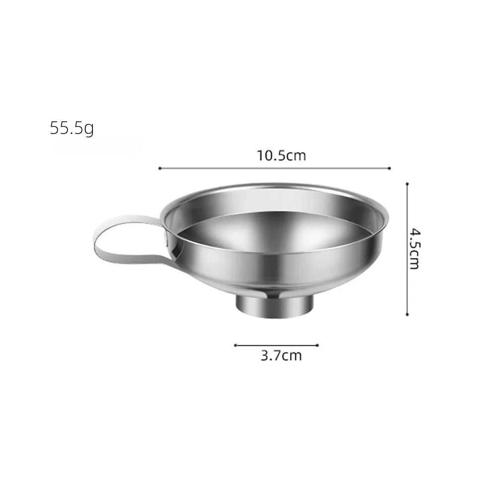 manufacturer  Stainless Steel Wide Mouth Funnel Canning Funnel Cup Jam Salad Dressing Hopper Filter For Jar Canned Filteroil Wine Water Spices   Kitchen gadgets