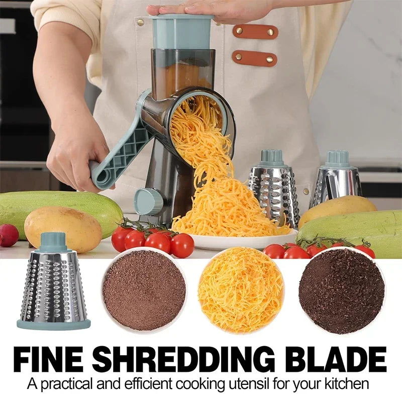 Manufacturer      3-in-1 Rotary Cheese Grater Multifunctional Manual Veg Slicer Nut Grinder Kitchen Essential Tool     Kitchen gadgets