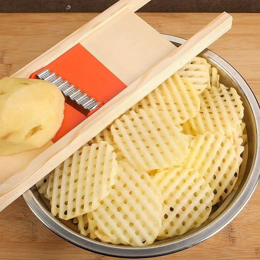 Manufacturer   1pc Potato Slicer Cut Potato Grid Artifact Grid Wipe Grid Knife Vegetable Cutter Wave Knife Cut Flower Knife Gadgets Accessories   kitchen gadgets