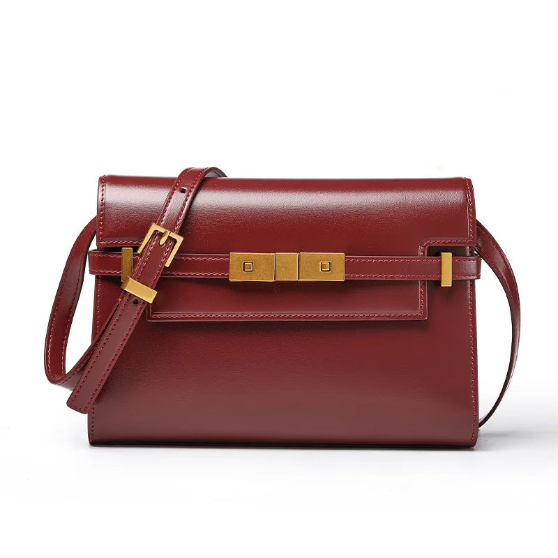 Manhattan handbag,  retro high-end feeling, underarm mailman baguette bag