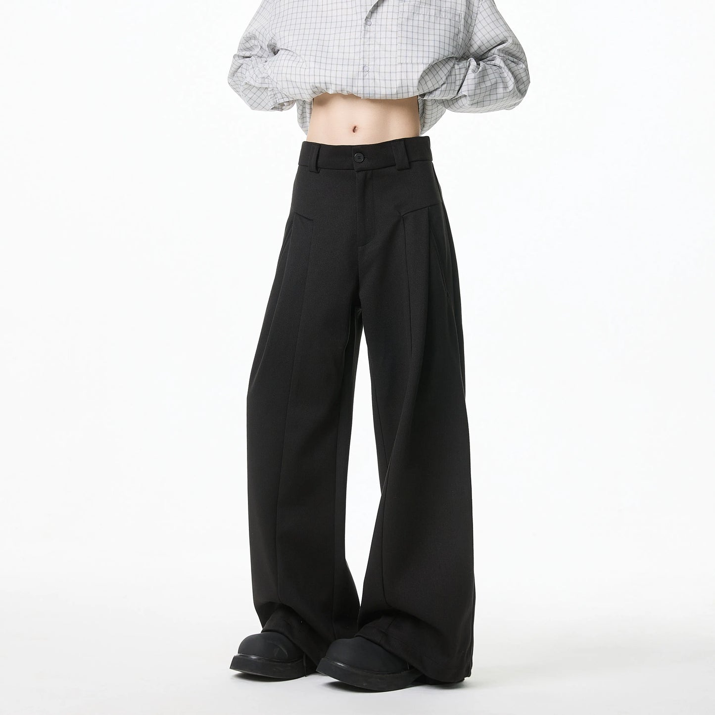 Spring New Design Patchwork Casual Trousers man Loose Wide Leg Waist Comfort Stretch Elastic Athleisure Pants Travel Fashion  pant