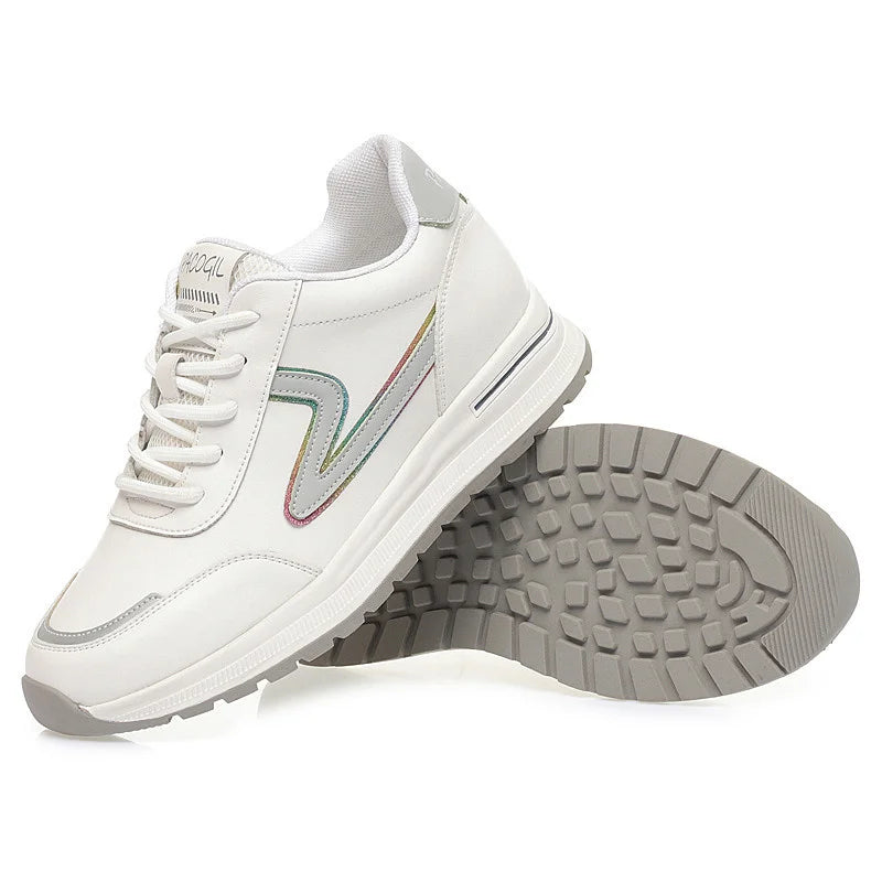 Manufacturer   Spring Round Head Deep Mouth Sneakers Women Light Versatile Breathable Cross Casual White Shoes Forrest Tennis Sneaker    Sneakers