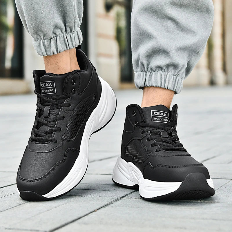 Manufacturer   Men's high quality plus size casual sneakers Four seasons soft sole outdoor breathable running shoes students light sports shoes    Sneakers