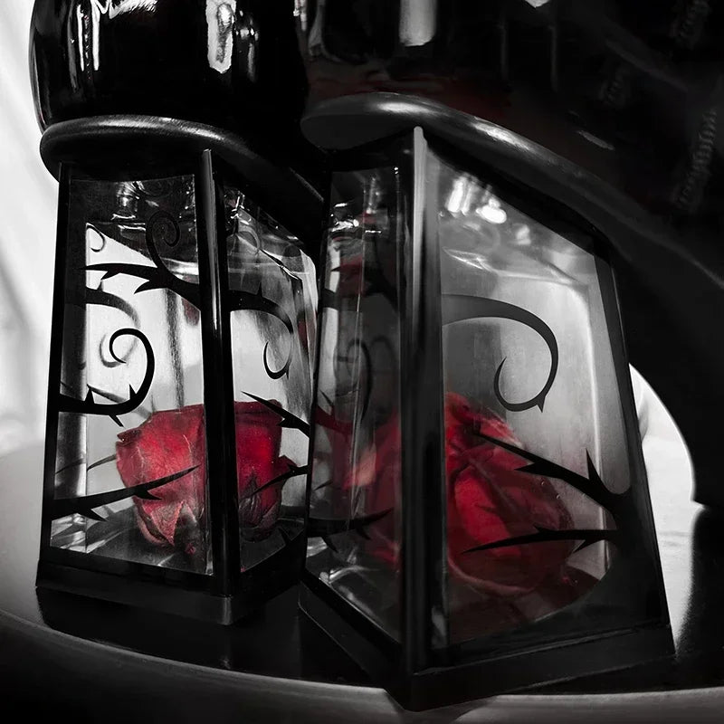 Manufacturer   Punk Gothic High Heels Pumps Women  New Rose Heeled Patent Leather Shoes Woman Ankle Straps Black Mary Jane Shoes   Pumps