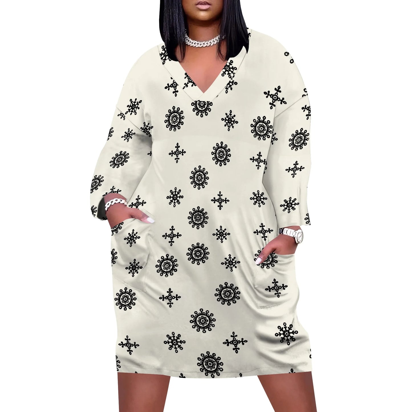 Maxi Dress for Women V Neck Casual Sleeve Wrap Sexy Long Dresses Floral with Belt