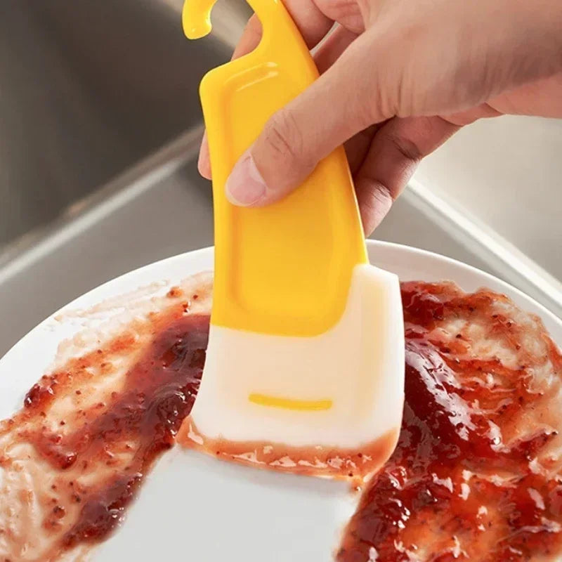 manufacturer  Cleaning Silicone Spatula Kitchen Scraper Soft Blade Scraper Brush Dirty Pan Pot Dishes Cleaner Tools Silicone Kitchen Utensils   Kitchen gadgets