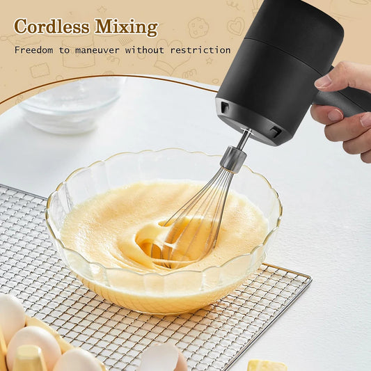 Manufacturer   Electric Egg Beater Food Whisk Handheld Rechargeable Egg Beater Baking Dough Cake Cream Coffee Mixer Foamer Kitchen Cooking Tool   kitchen gadgets