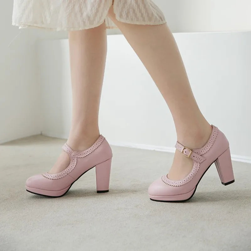 Manufacturer   SIMLOVEYO Large size 45 46 Women Strap Pumps Bows Platform High Heels Round Toe Party Wedding Shoes Bridal Stilettos Black   Pumps