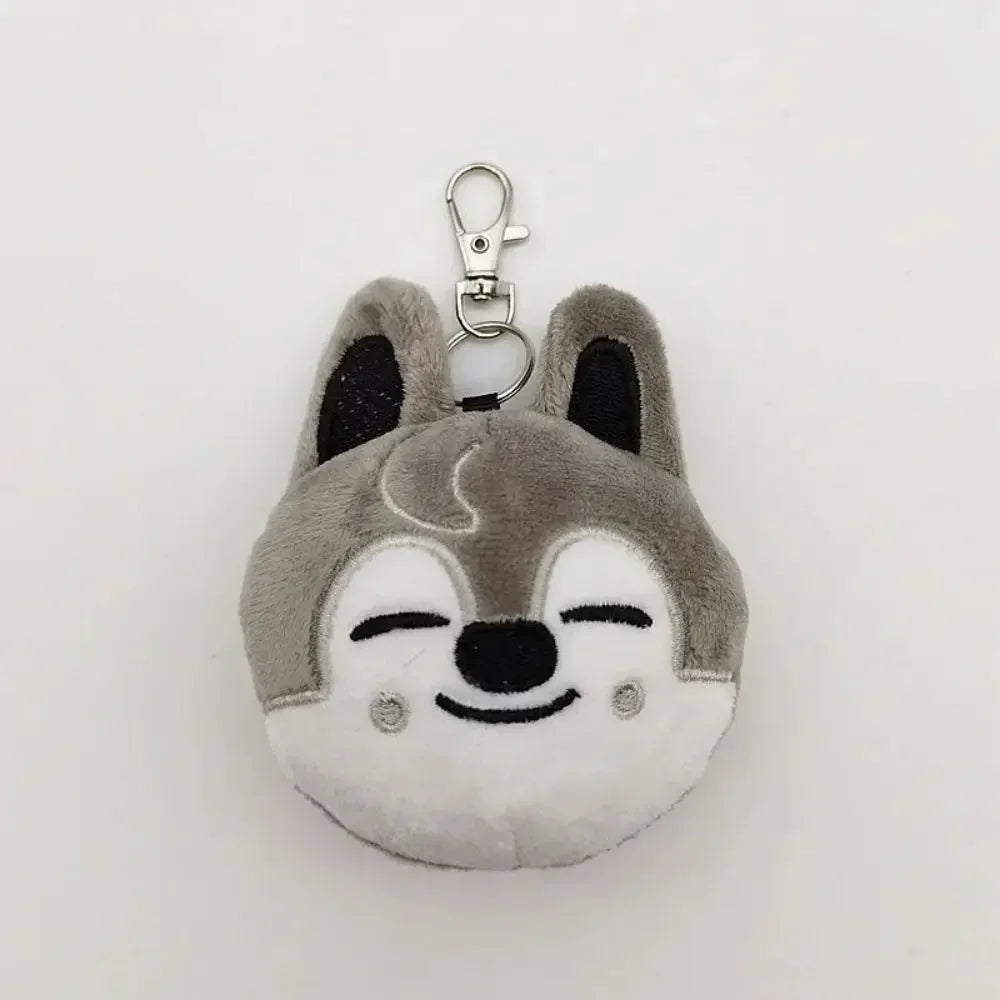 New KPOP Skzoo Plush Keychain Korean Ide Pendant Toy Keychain Fan Collection Giftsol Felix HyunJin Jisung Plush Cartoon