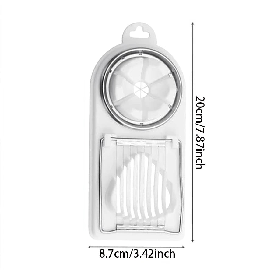 manufacturer  Multifunctional PP Base egg cutter 2-in-1 stainless steel wire pull egg cutter for hanging high-quality kitchen accessory tools   Kitchen gadgets