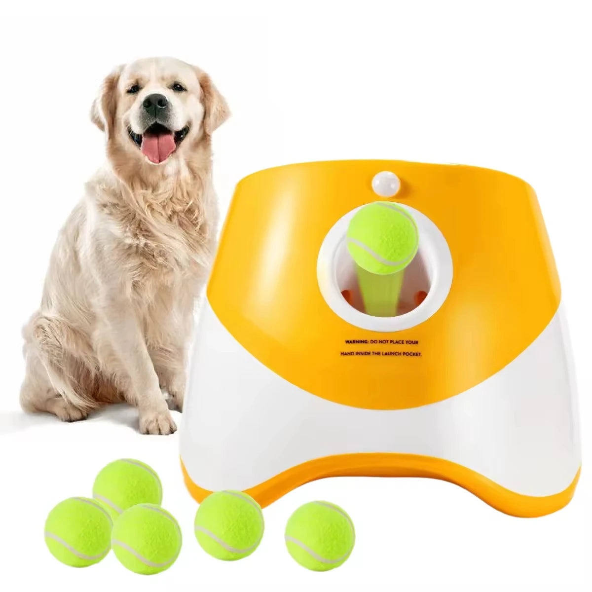 Automatic Ball Launcher for Dogs - BallLauncher for Medium & Small Dogs, Self-Throwing Machine,Dog Ball Thrower Launcher