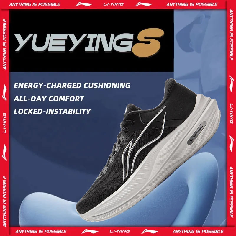 Manufacturer   Li-Ning Men's YUEYING 5 Cushion Running Shoes TEMPO BOUNSE Reflective Breathable LiNing Wearable Sneakers ARHV015    Sneakers