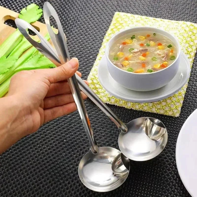 Manufacturer    Stainless Steel Oil Separating Spoon Soup Colander Kitchen Gravy Oil Soup Fat Separator Yogurt Oil Skimmer Spoon tool     Kitchen gadgets