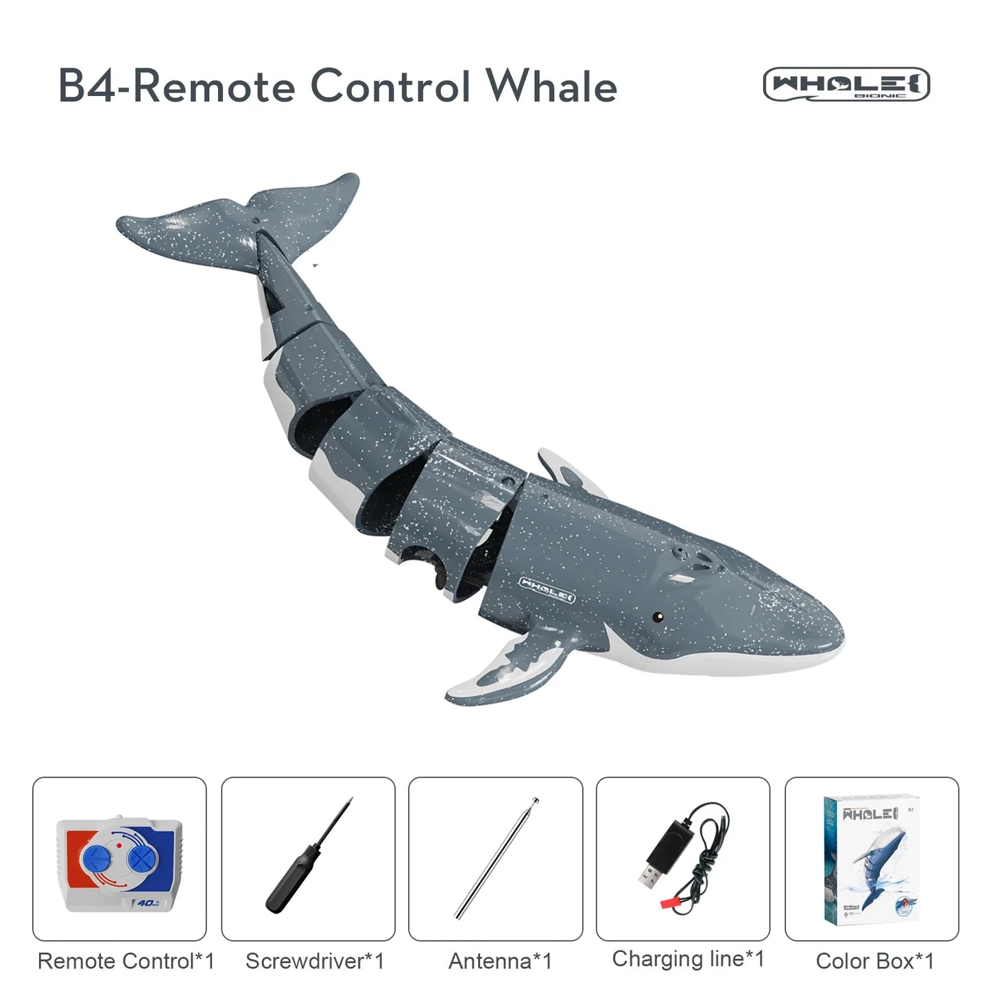 RC Shark Spray Water Electric Whale Kids Toy Remote Control Dolphin Animal Bath Tub Pool Simulation Submarine Fish Game