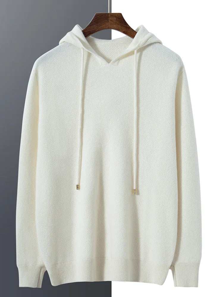 Choice 100% Goat Cashmere Sweater  Hoodie Pullovers Autumn Winter Soft Warm Comfy Cashmere Knitwear High Quality Tops