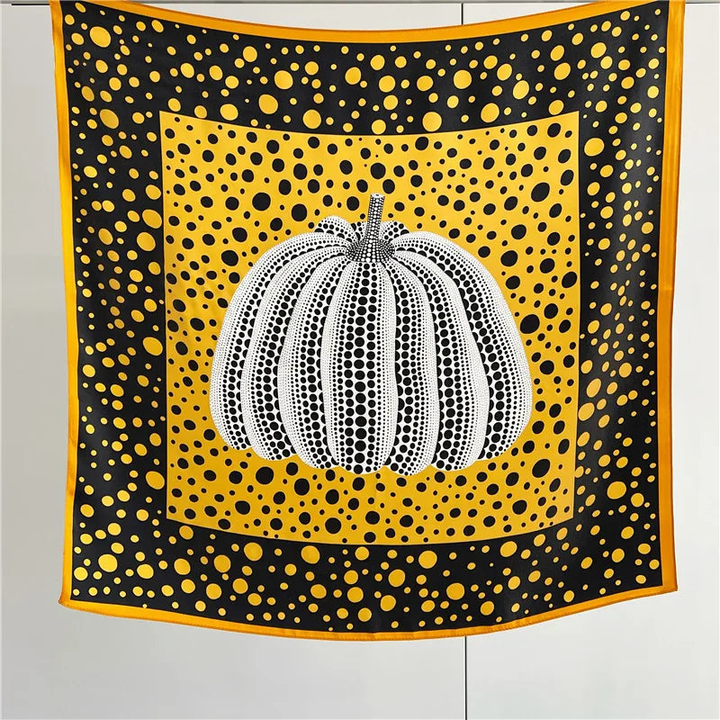 100% Natural Silk Scarf for Women Print Bufanda Mujer Real Silk Headscarf 65x65cm Bandanas Silk Scarves Square Neckscarf Wraps