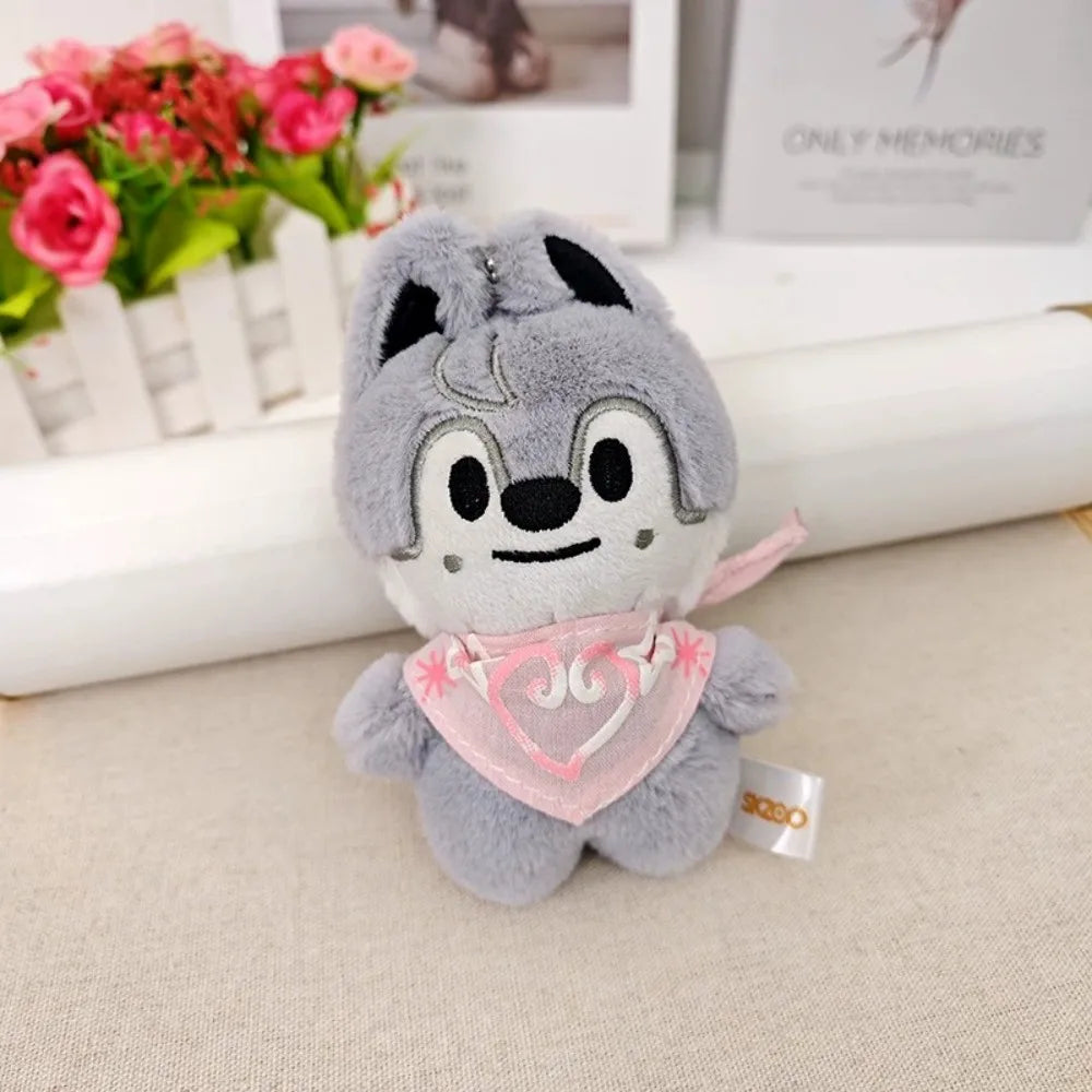 New KPOP Skzoo Plush Keychain Korean Ide Pendant Toy Keychain Fan Collection Giftsol Felix HyunJin Jisung Plush Cartoon