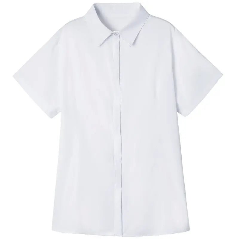 Plus Size White Shirt Women Spring New Office Lady Working Clothes Long Sleeve Bottom Blouse Korean Fashion SlimWomen Clothing t-shirts