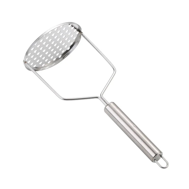 Manufacturer   Stainless Steel Potato Masher Manual Fruit Vegetable Pressure Mud Machine Kitchen Children Food Crusher Complementary Gadget   kitchen gadgets