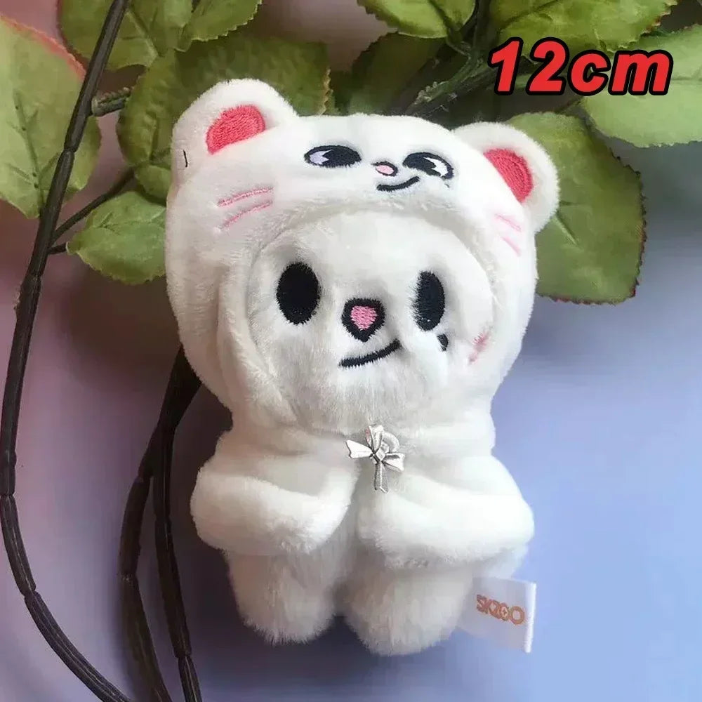 New KPOP Skzoo Plush Keychain Korean Ide Pendant Toy Keychain Fan Collection Giftsol Felix HyunJin Jisung Plush Cartoon
