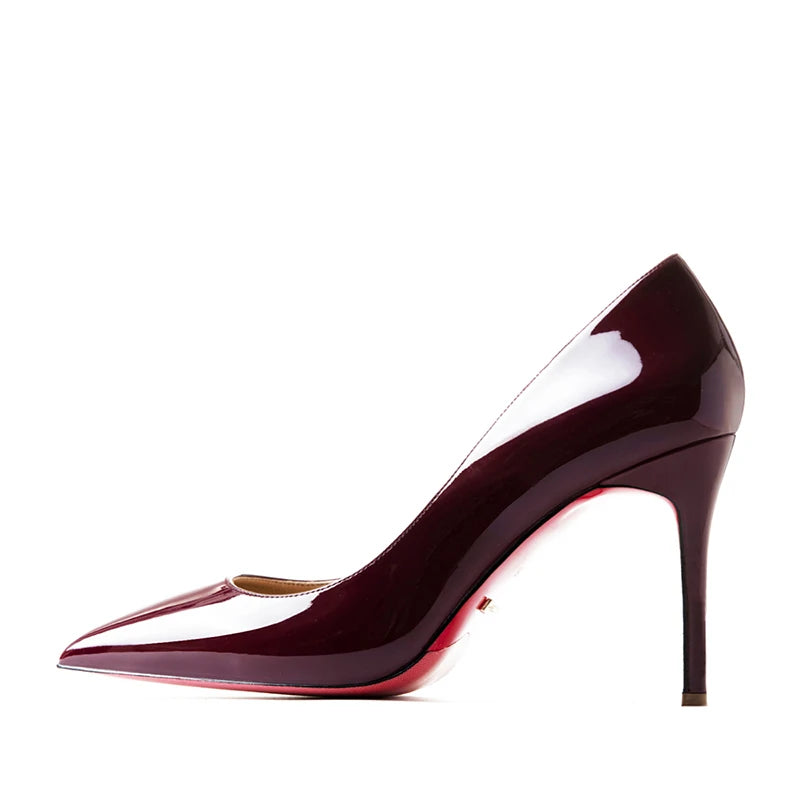 Manufacturer   Elegant Woman Heeled Shoes  Trend Luxury Red Bottoms High Heels Pointed Toe Stiletto Pumps 12 cm Party Dress Wedding Shoes   Pumps