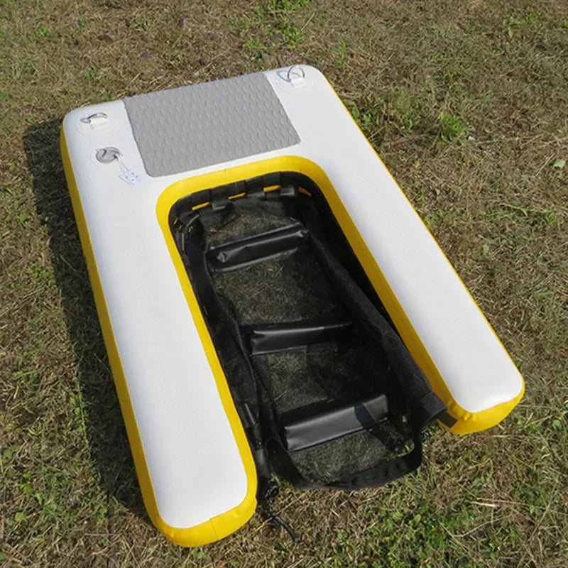 Inflatable Pup Plank Dog Float Floating Ramp Ladder For Pools Boats Docks Dog On Water Ladder Steps For Pets